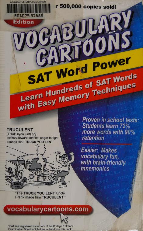 Vocabulary cartoons : SAT word power : learn hundreds of SAT words fast  with easy memory techniques : Free Download, Borrow, and Streaming :  Internet Archive